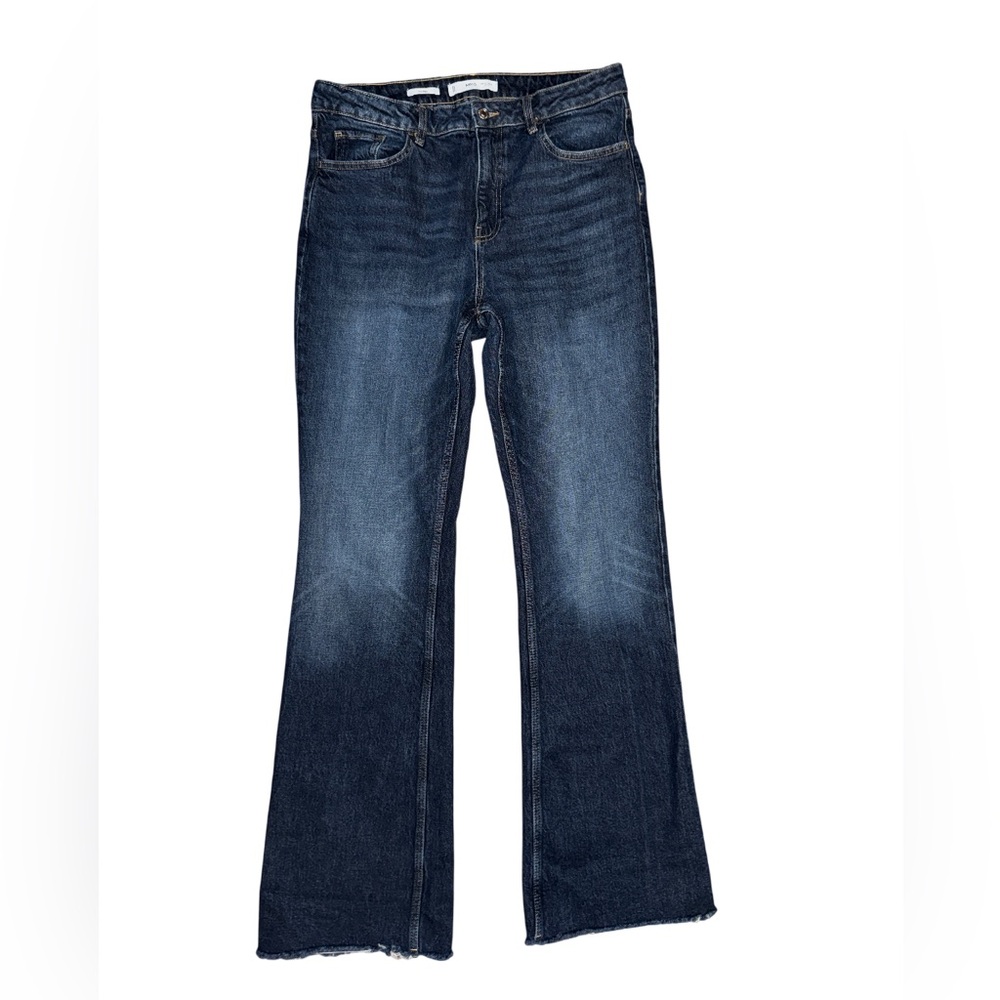 Mango Fiona‎ raw hem flare leg jeans